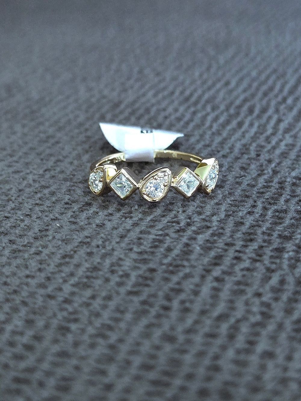 bleu💙 sage Gold💛 Ring💍 with Clear Crystals💎 - NWT